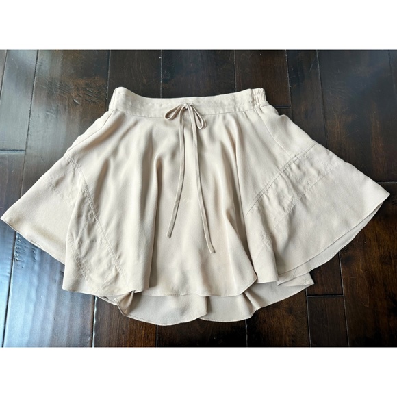 A.L.C. Women's Silk Mini Skirt in Dusty Pink, Size 2 - Picture 9 of 12